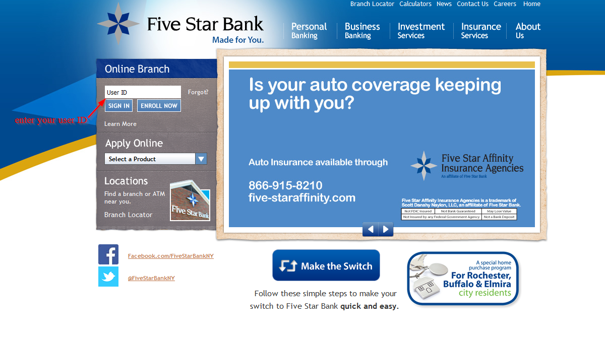 star financial bank online login